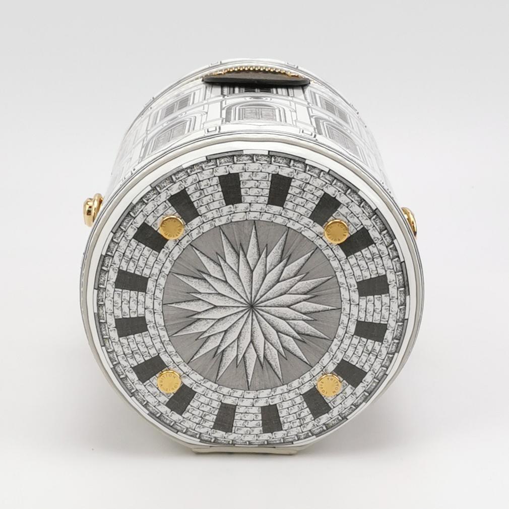 Louis Vuitton(LV) Cannes Vase Handbag Limited Edition Fornasetti Architettura Print Leather and Monogram Canvas — photo 6 of 15