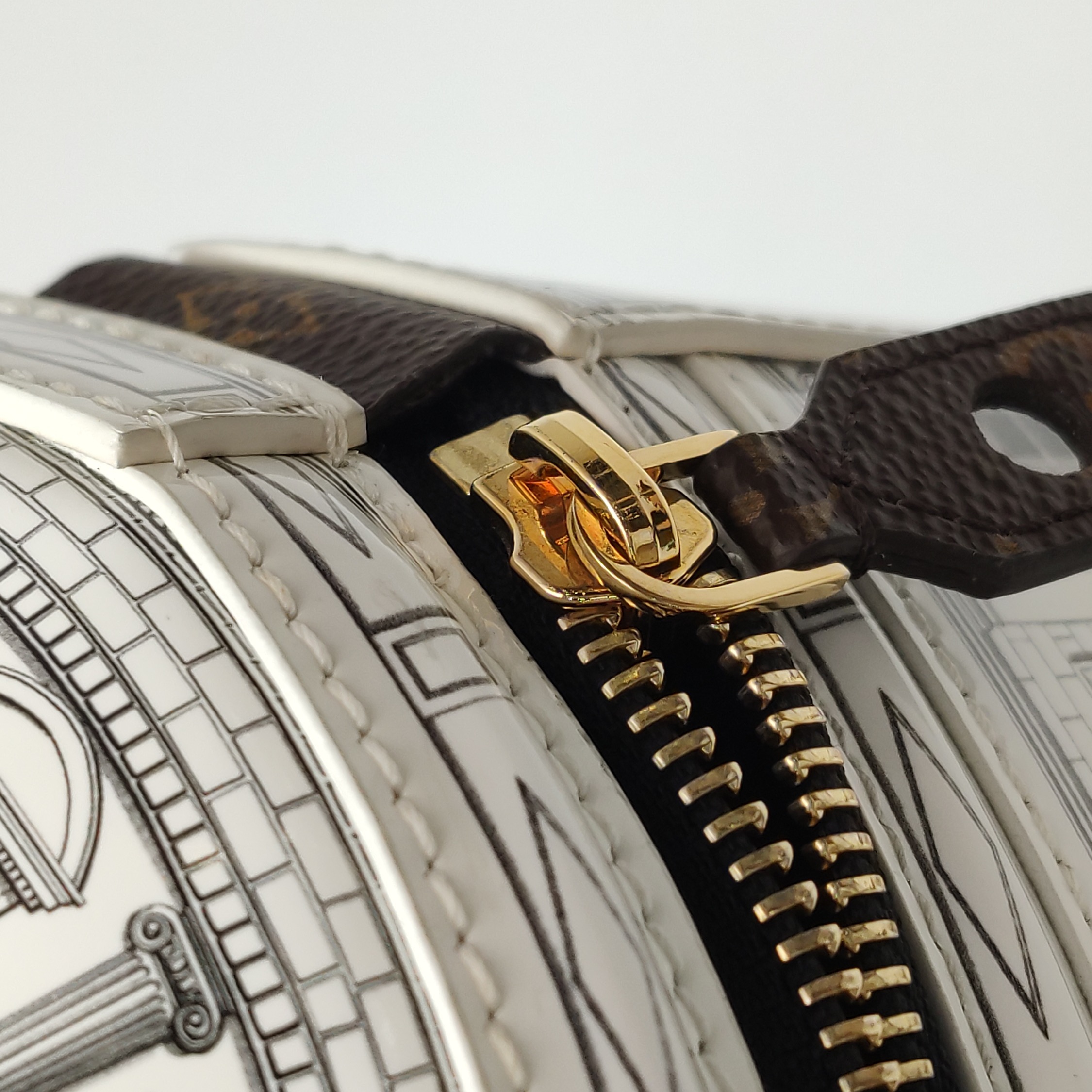 Louis Vuitton(LV) Cannes Vase Handbag Limited Edition Fornasetti Architettura Print Leather and Monogram Canvas — photo 10 of 15