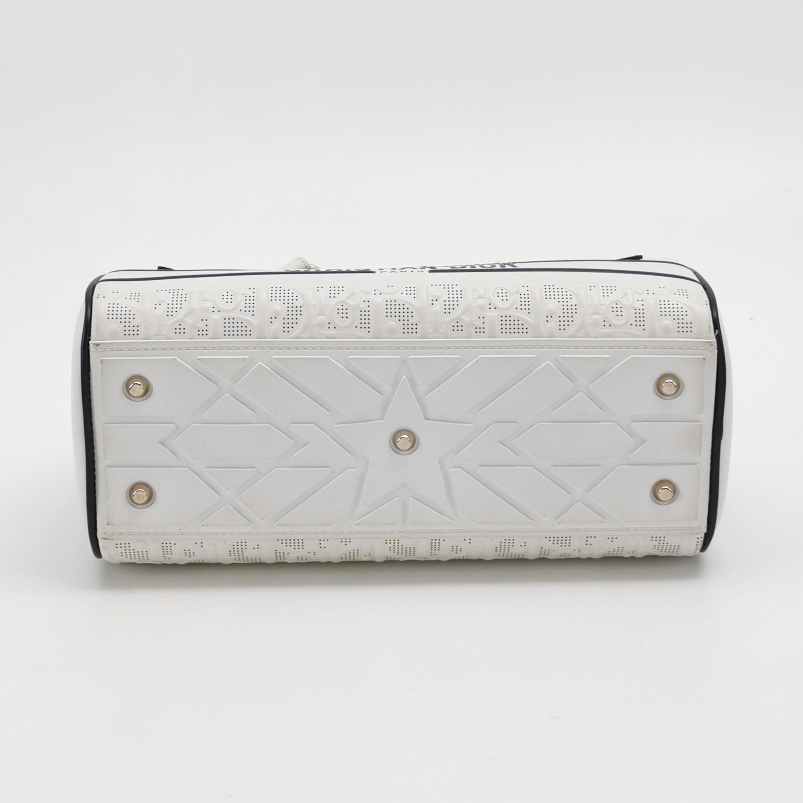 Christian Dior Vibe Zip Bowling Bag Oblique Perforated and Embossed Calfskin Small — photo 6 of 16