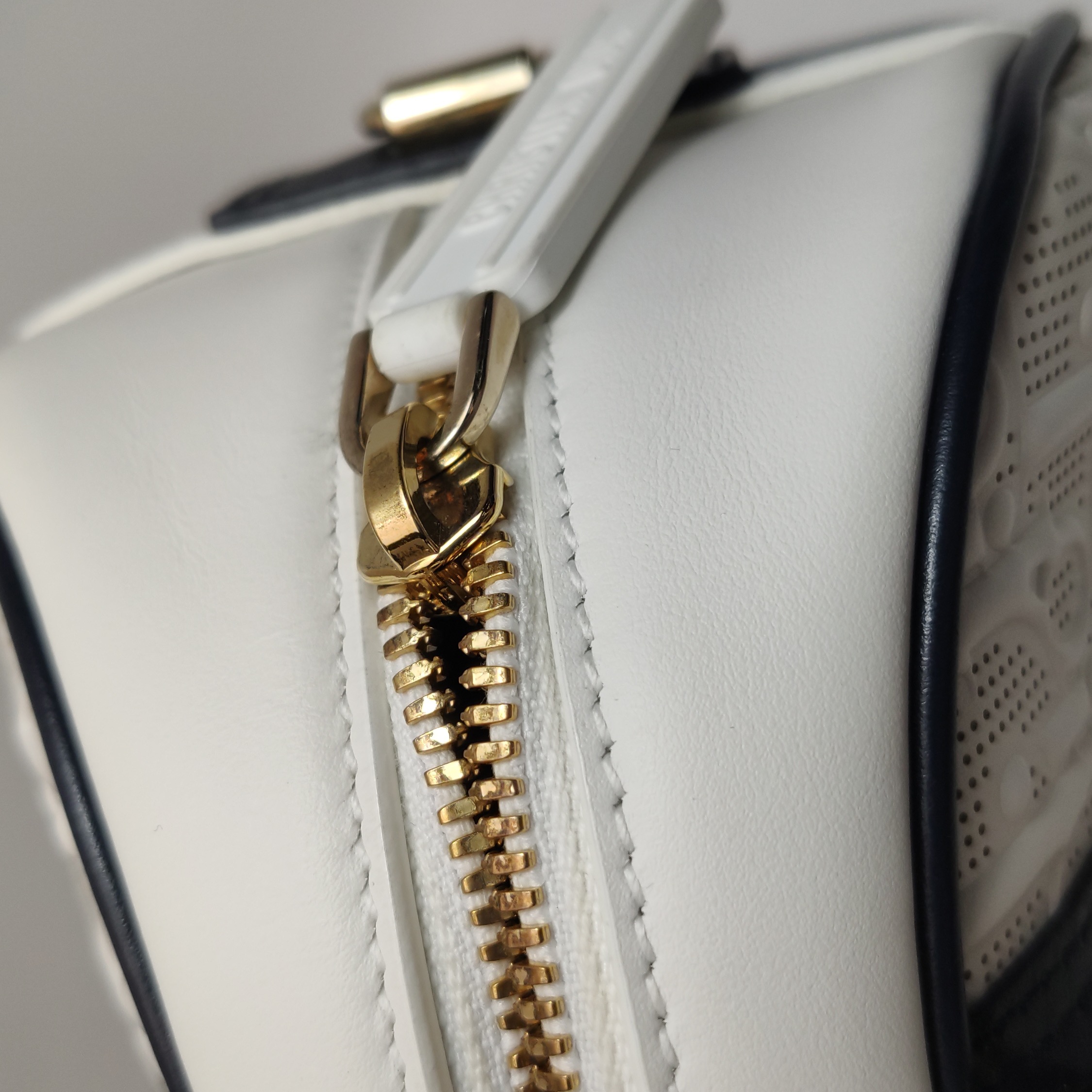 Christian Dior Vibe Zip Bowling Bag Oblique Perforated and Embossed Calfskin Small — photo 9 of 16