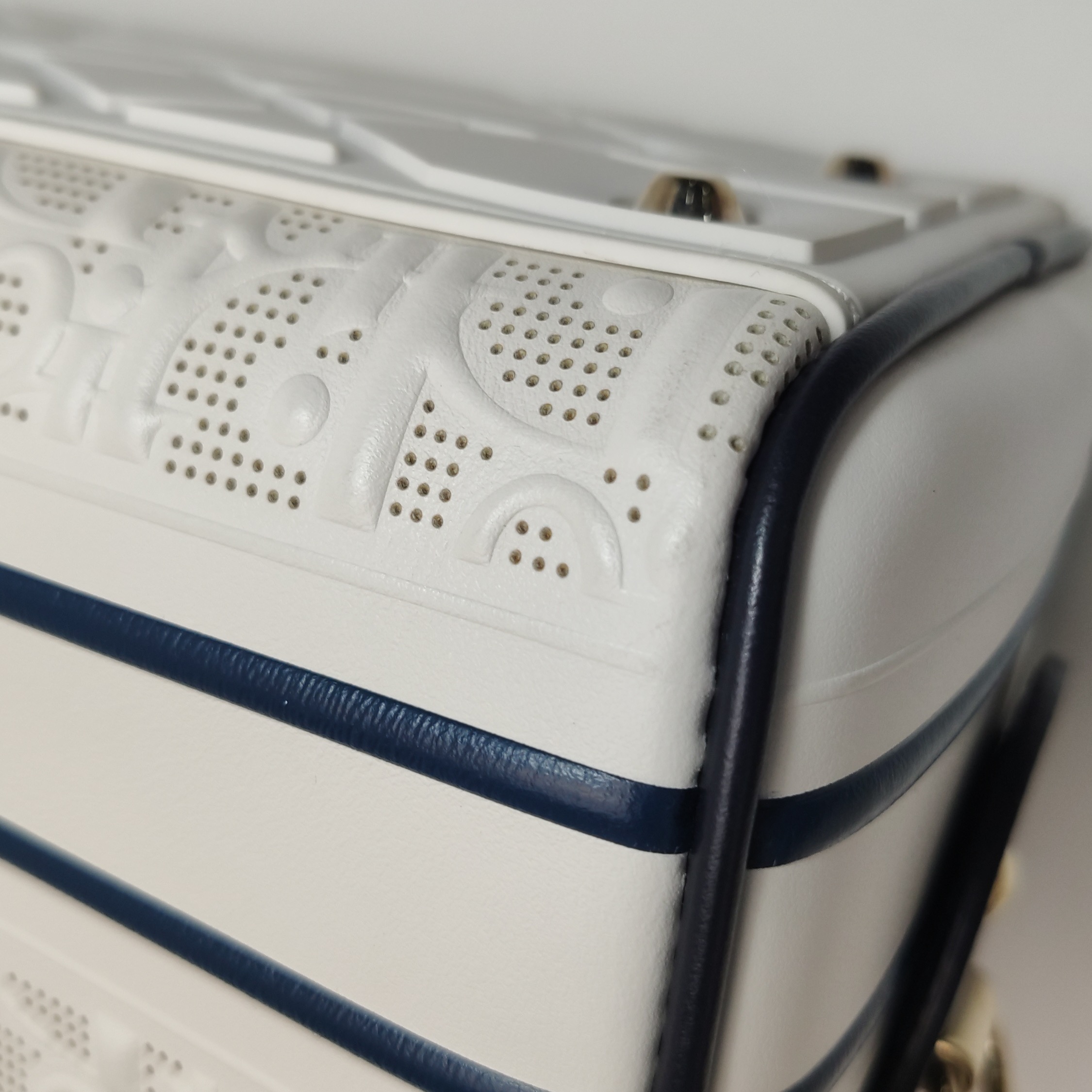Christian Dior Vibe Zip Bowling Bag Oblique Perforated and Embossed Calfskin Small — photo 14 of 16