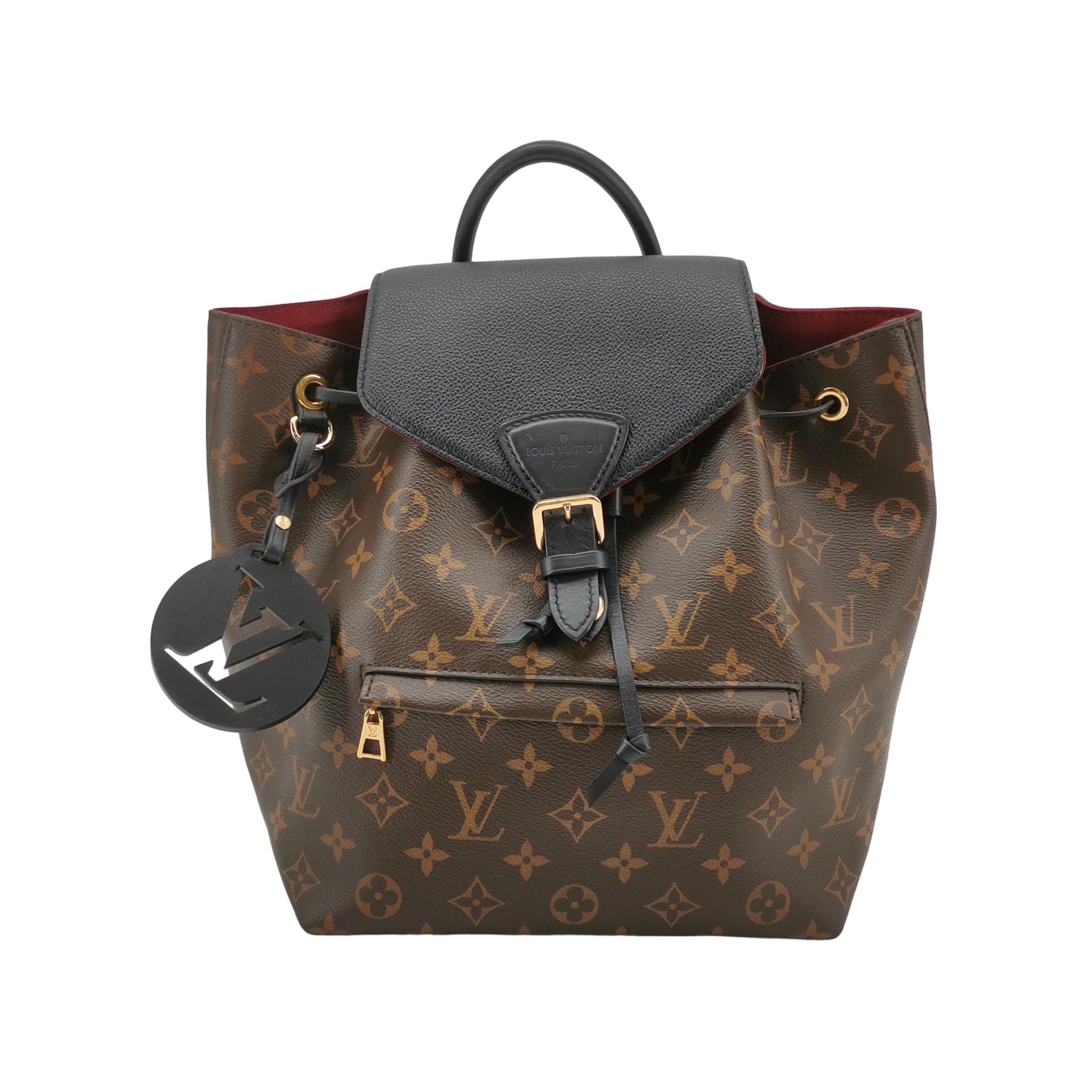 Louis Vuitton Montsouris NM Backpack Monogram Canvas with Leather PM