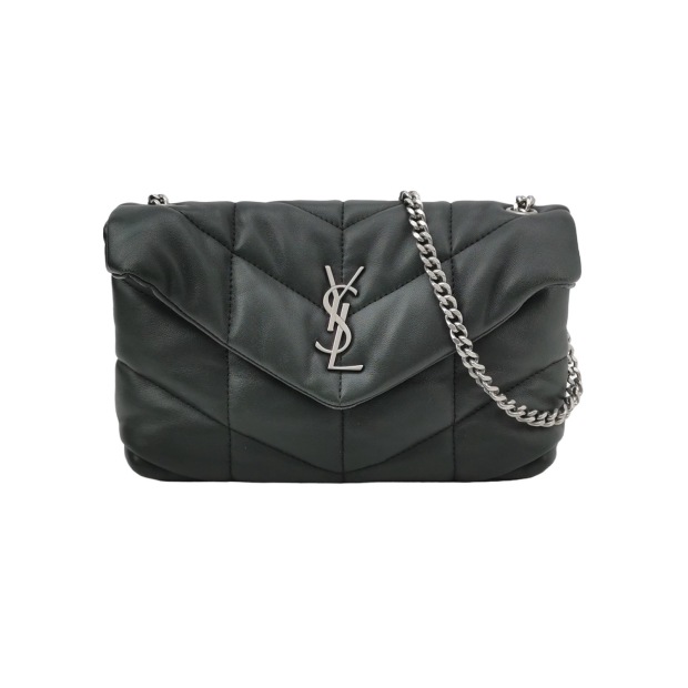 Saint Laurent Loulou Puffer Shoulder Bag Quilted Leather Mini — pre-owned, Vierlot