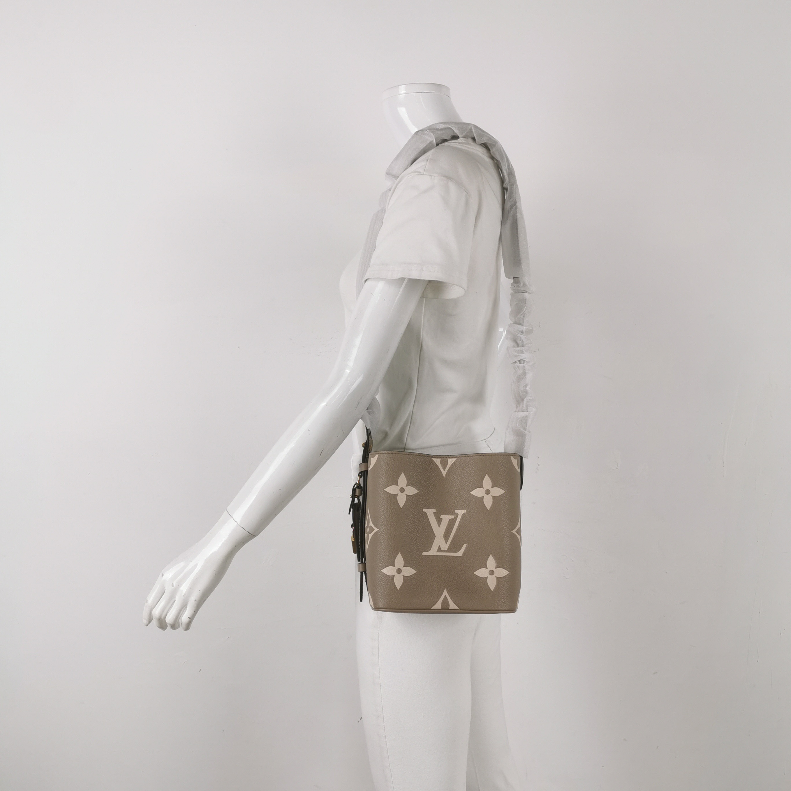 Louis Vuitton (LV) ALL IN BB Monogram Calfskin Gray — alternate view