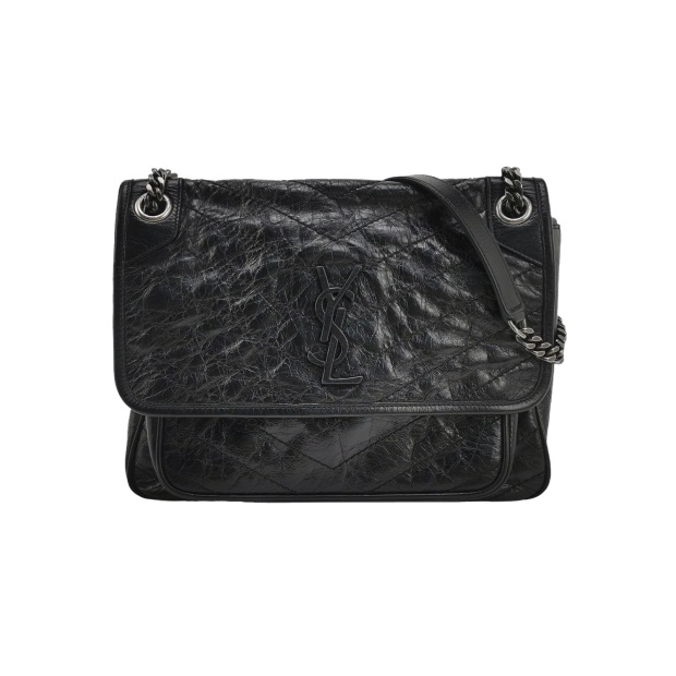 Saint Laurent Niki Chain Flap Bag Leather Medium — pre-owned, Vierlot