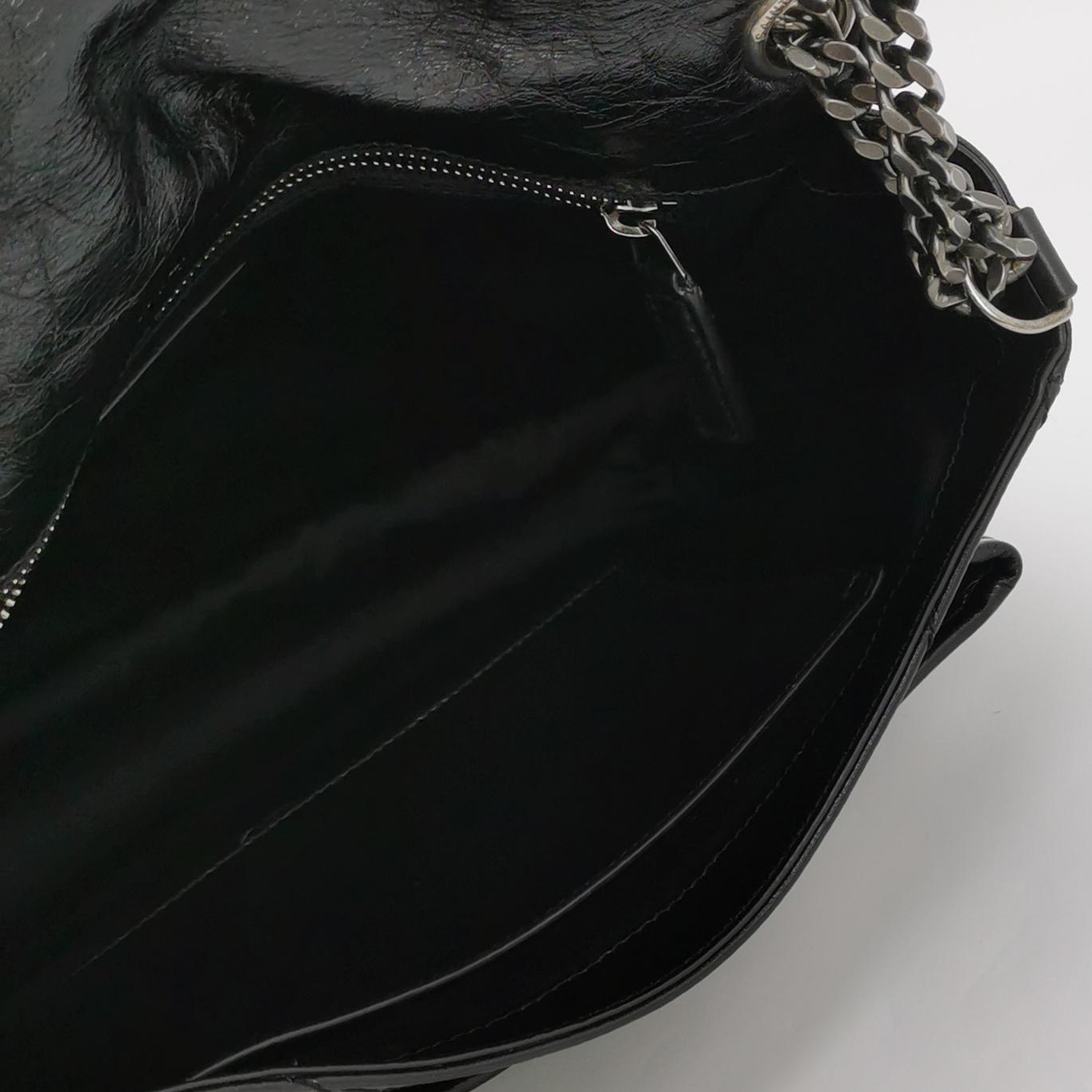 Saint Laurent Niki Chain Flap Bag Leather Medium