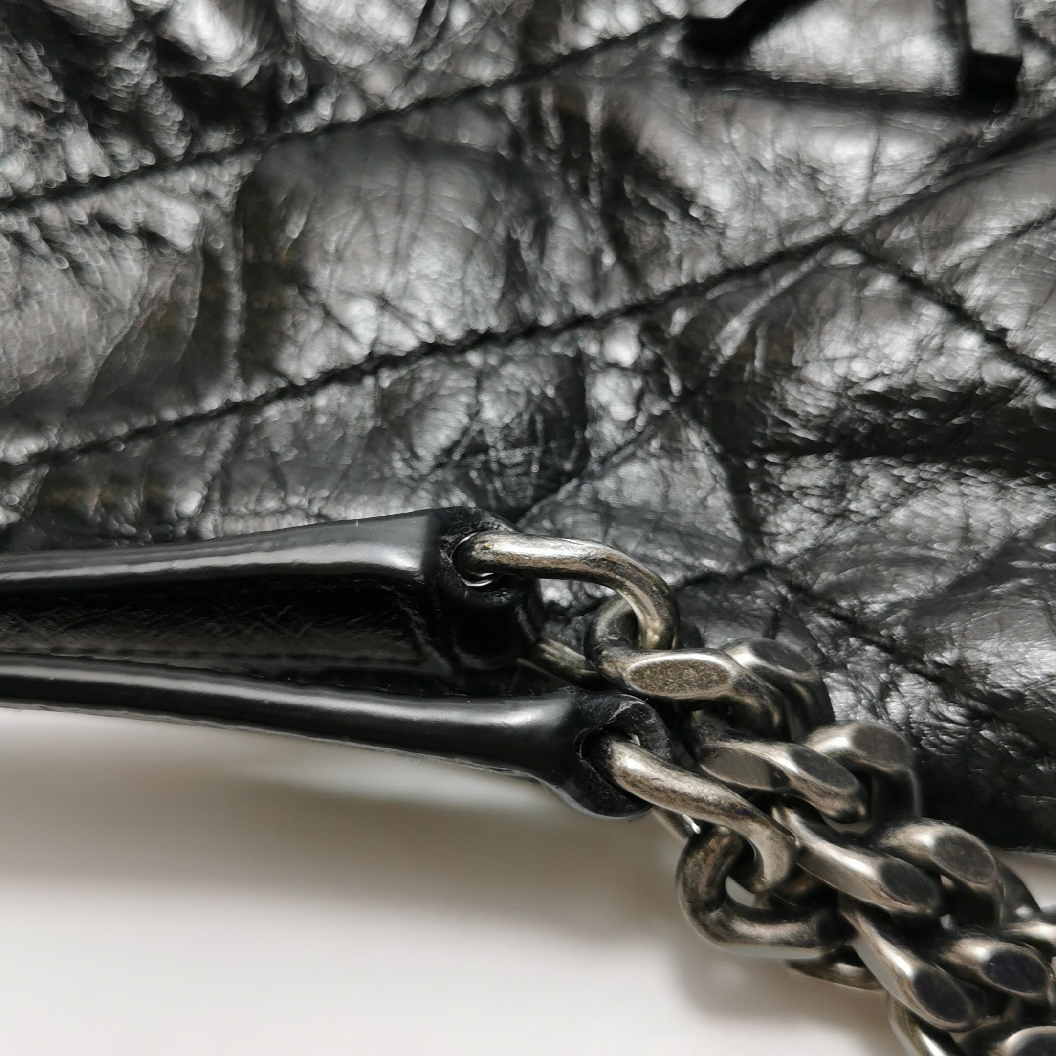 Saint Laurent Niki Chain Flap Bag Leather Medium