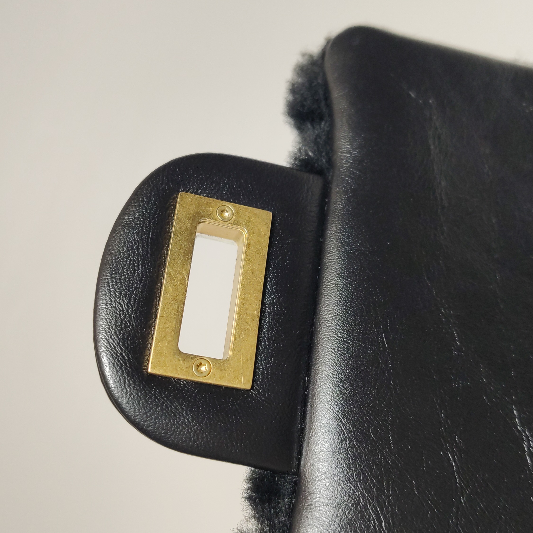Chanel North South Reissue 2.55 Flap Bag Quilted Shearling and Aged Sheepskin Mini — photo 9 of 13