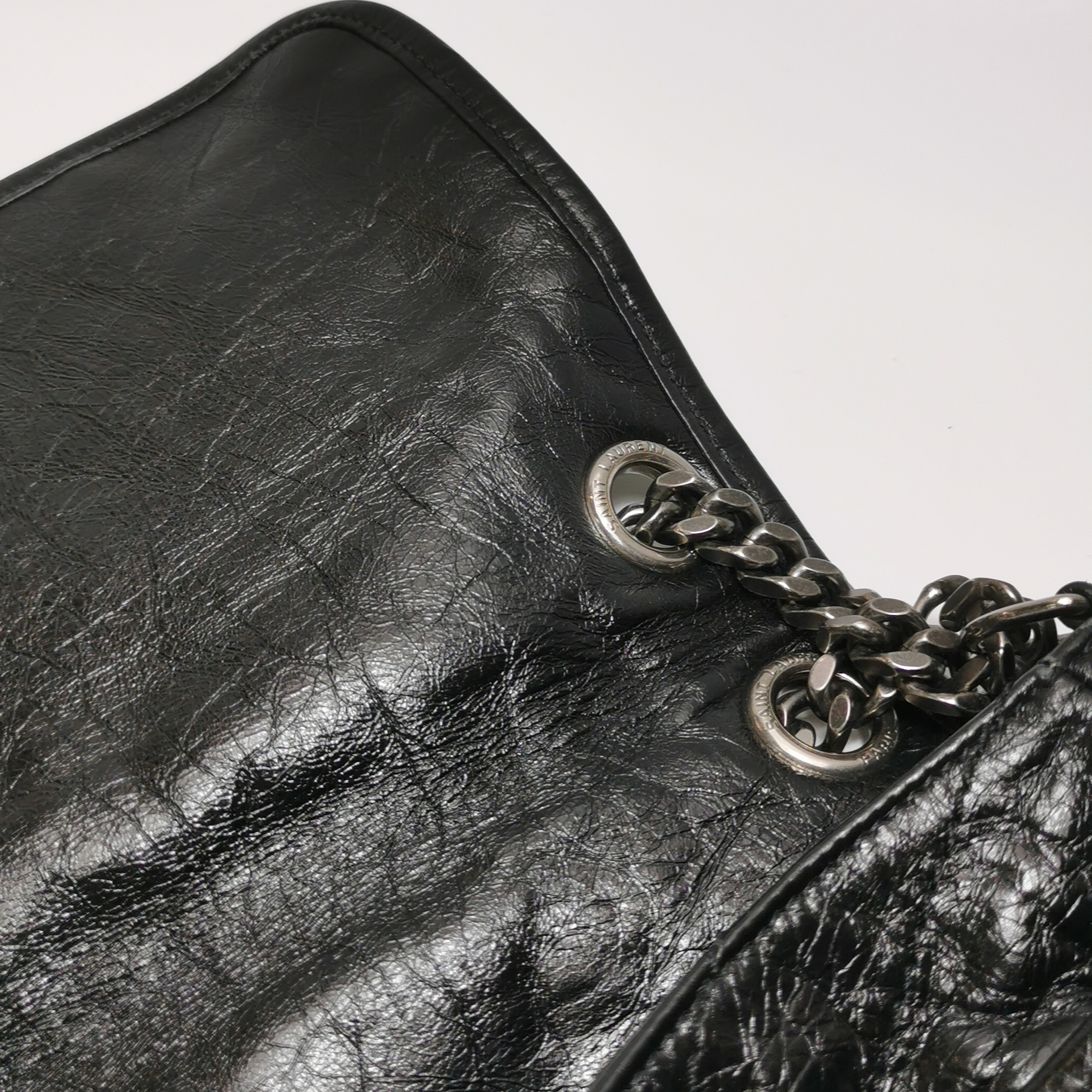Saint Laurent Niki Chain Flap Bag Leather Medium