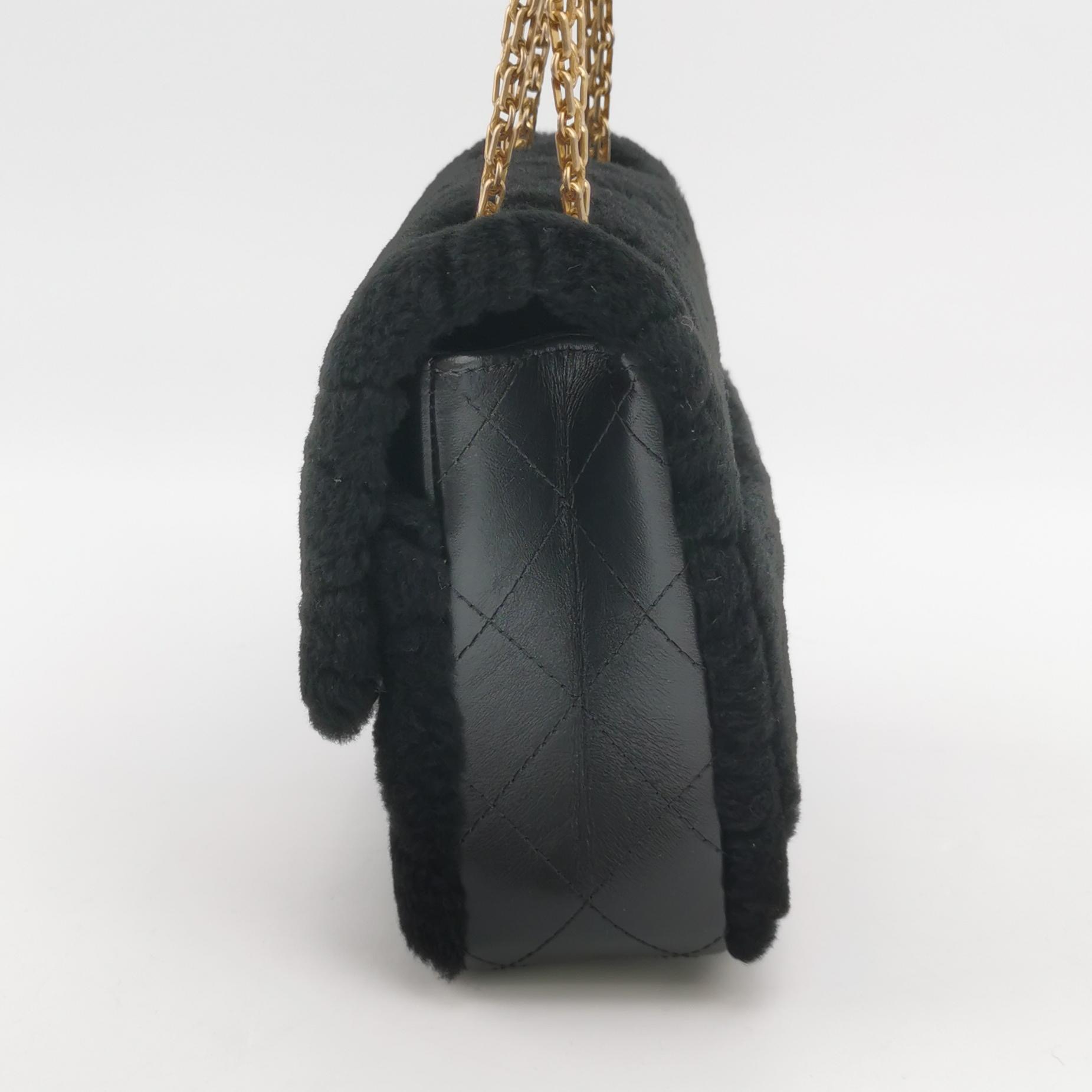 Chanel North South Reissue 2.55 Flap Bag Quilted Shearling and Aged Sheepskin Mini — photo 4 of 13