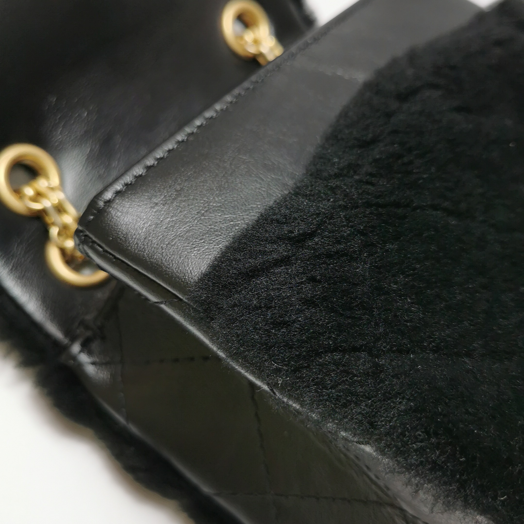 Chanel North South Reissue 2.55 Flap Bag Quilted Shearling and Aged Sheepskin Mini — photo 10 of 13