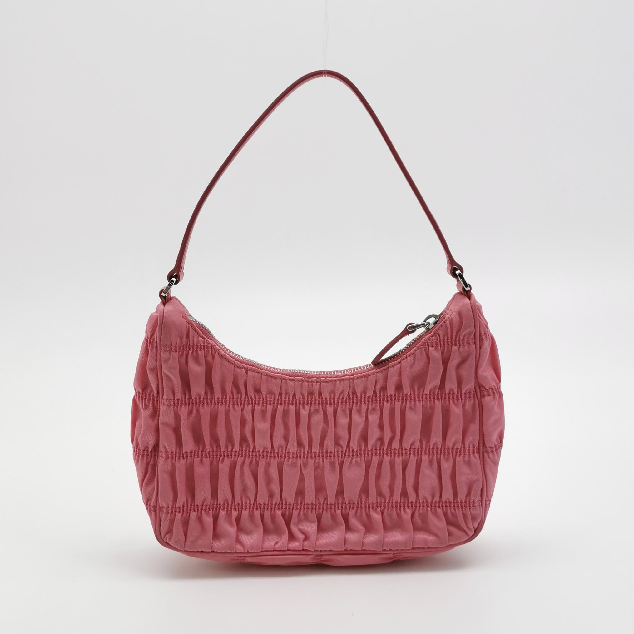 Prada Hobo Tessuto Gaufre with Saffiano Mini — photo 3 of 16