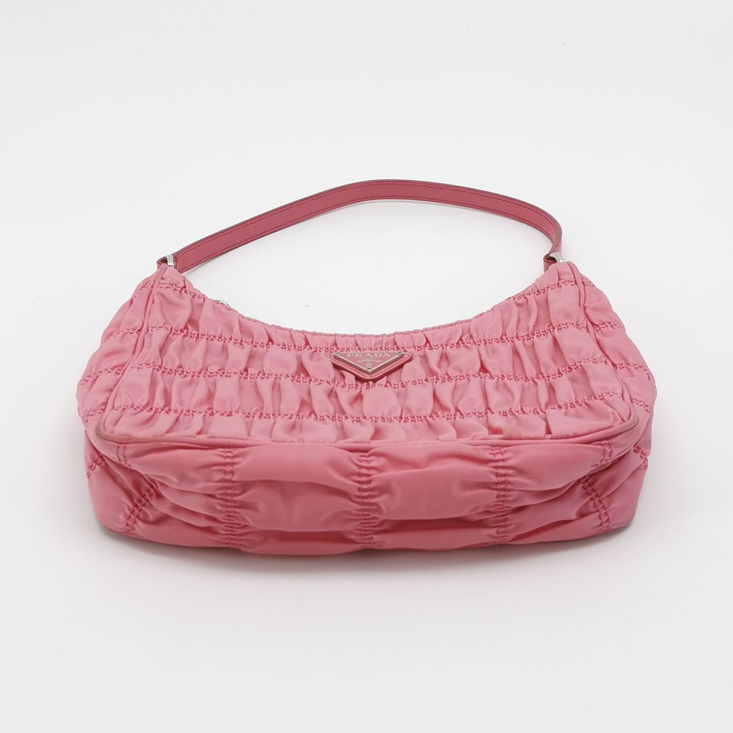 Prada Hobo Tessuto Gaufre with Saffiano Mini — photo 6 of 16