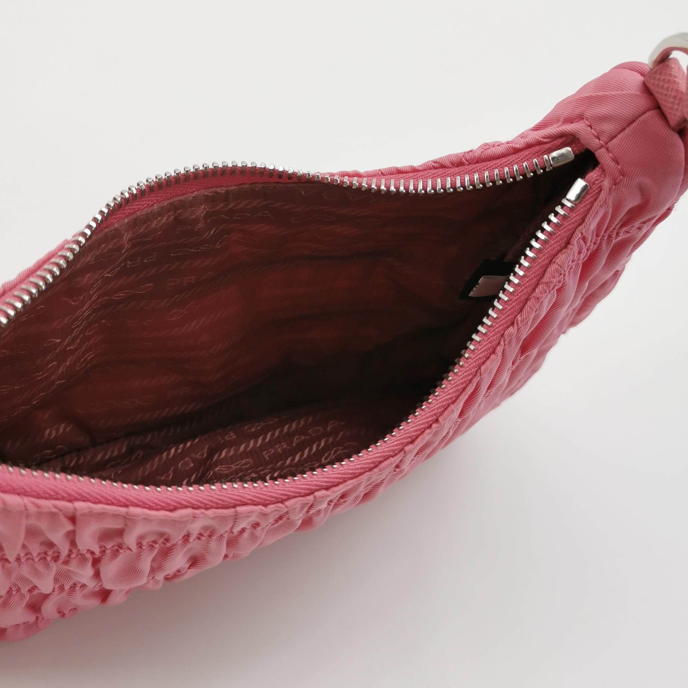 Prada Hobo Tessuto Gaufre with Saffiano Mini — photo 7 of 16