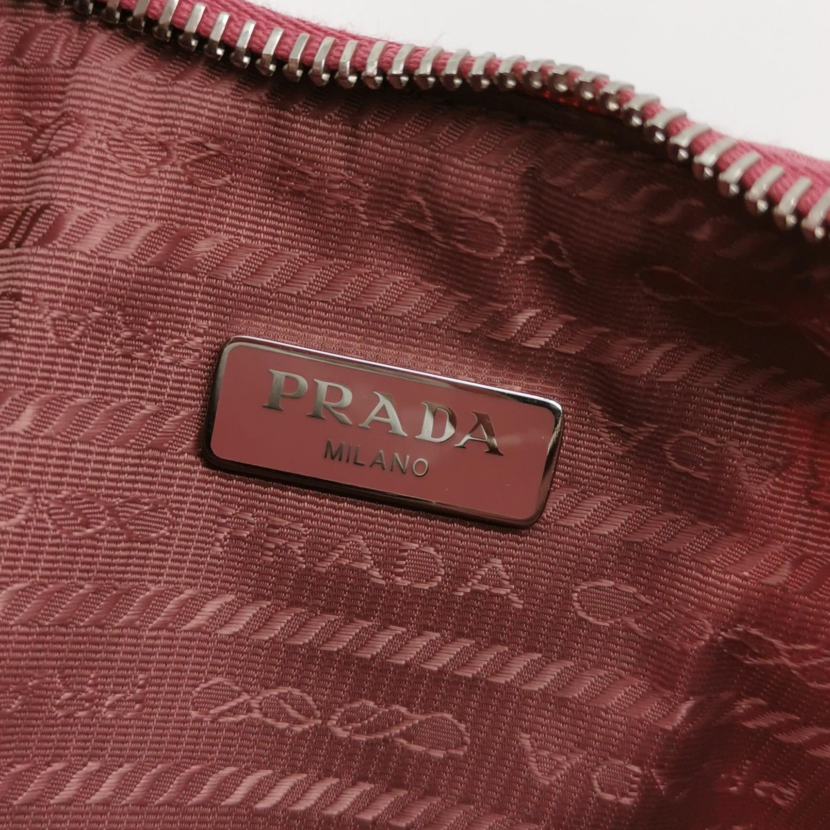 Prada Hobo Tessuto Gaufre with Saffiano Mini — photo 8 of 16