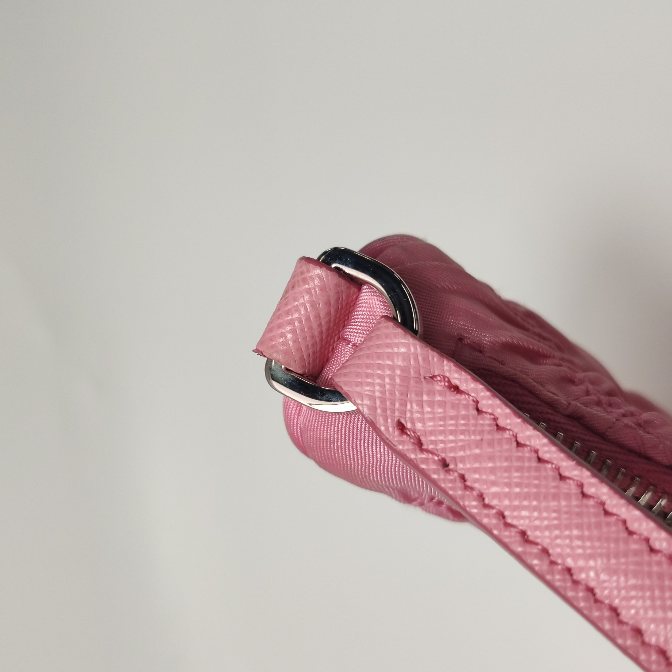 Prada Hobo Tessuto Gaufre with Saffiano Mini — photo 11 of 16