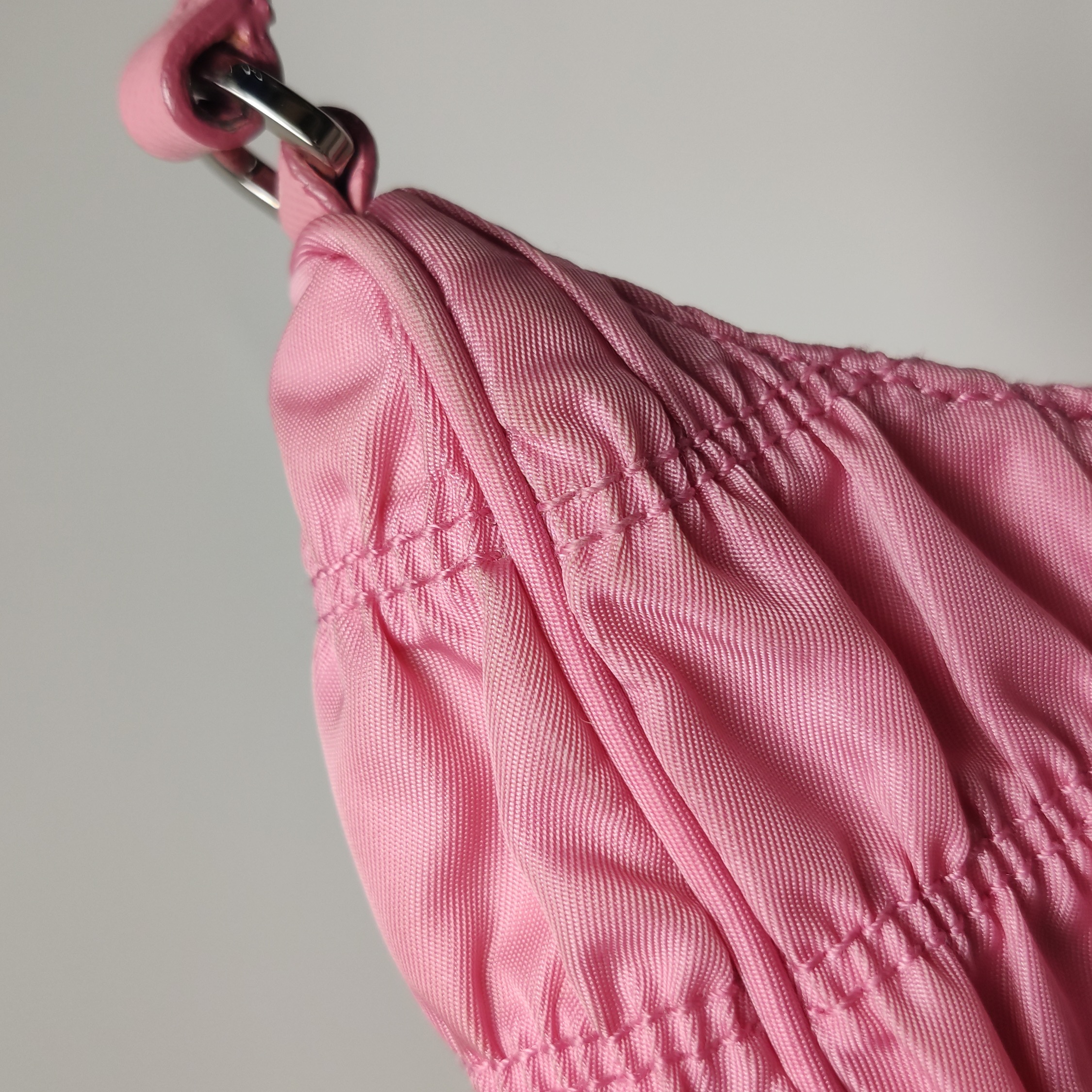 Prada Hobo Tessuto Gaufre with Saffiano Mini — photo 13 of 16