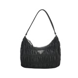 Prada Hobo Tessuto Gaufre with Saffiano Mini — thumbnail 1