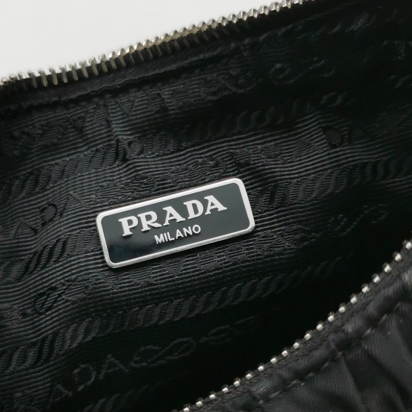 Prada Hobo Tessuto Gaufre with Saffiano Mini — photo 8 of 13