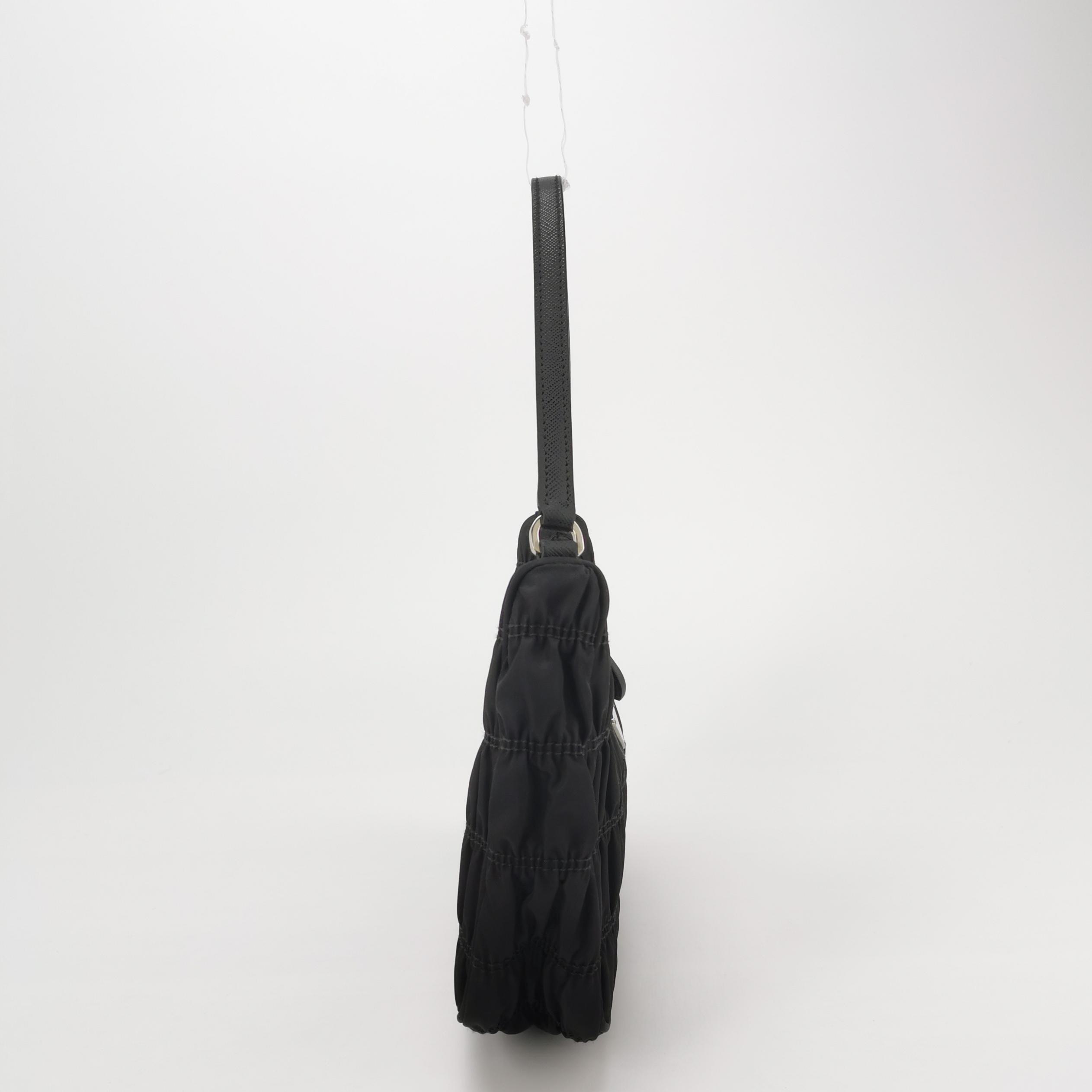 Prada Hobo Tessuto Gaufre with Saffiano Mini — photo 4 of 11