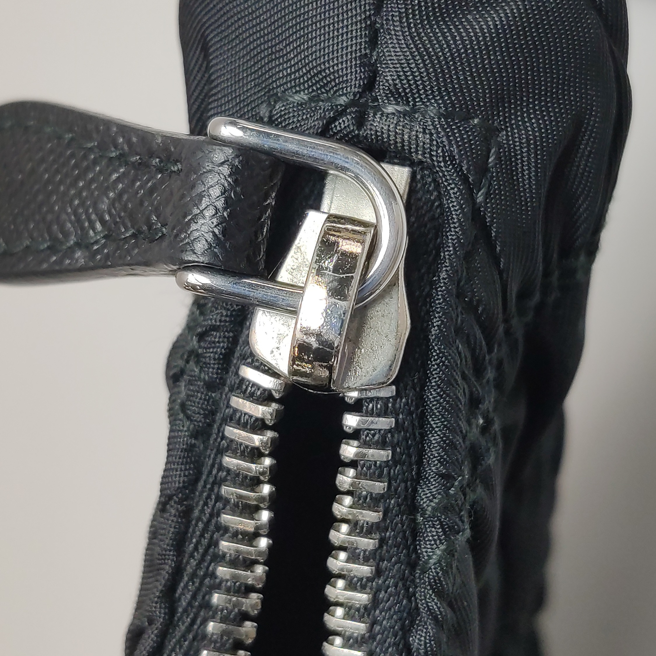 Prada Hobo Tessuto Gaufre with Saffiano Mini — photo 11 of 11