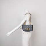 Dior Caro Bag Cannage Embroidered Denim Small — thumbnail 2