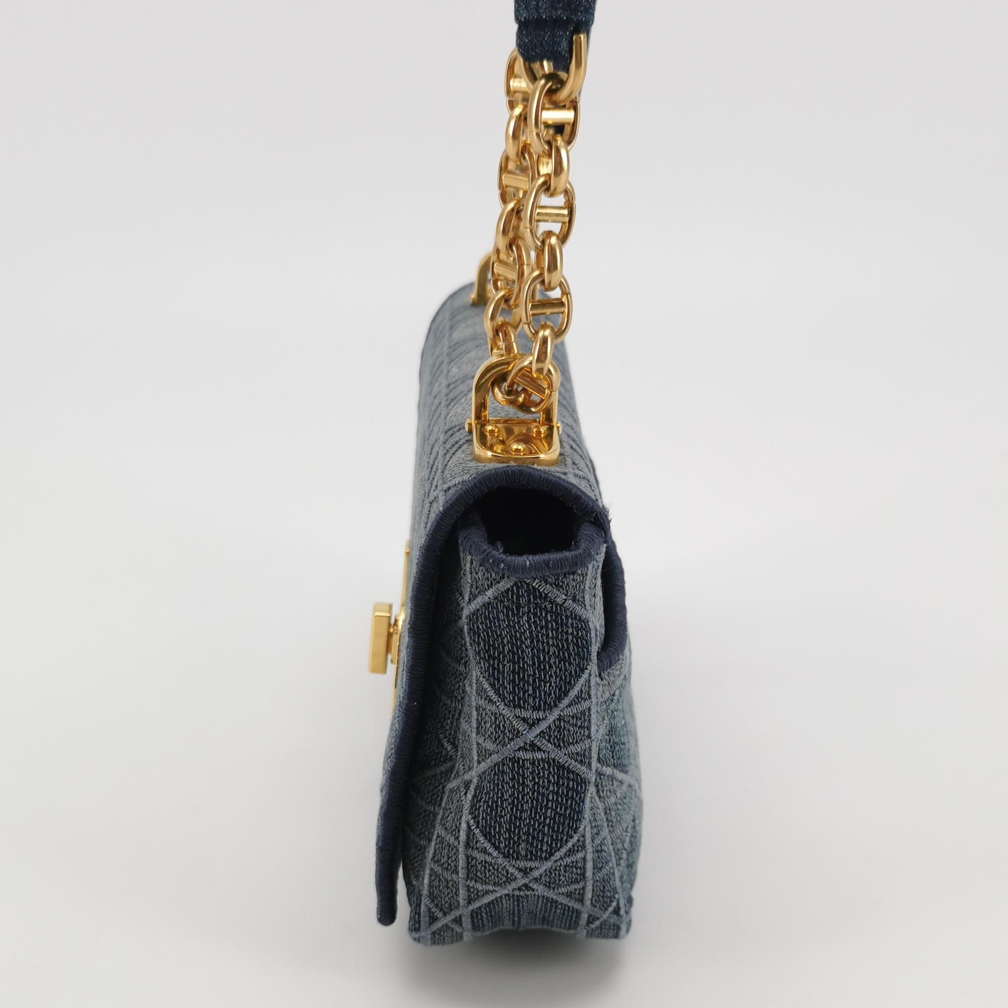 Dior Caro Bag Cannage Embroidered Denim Small — photo 3 of 23