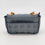 Dior Caro Bag Cannage Embroidered Denim Small — thumbnail 5