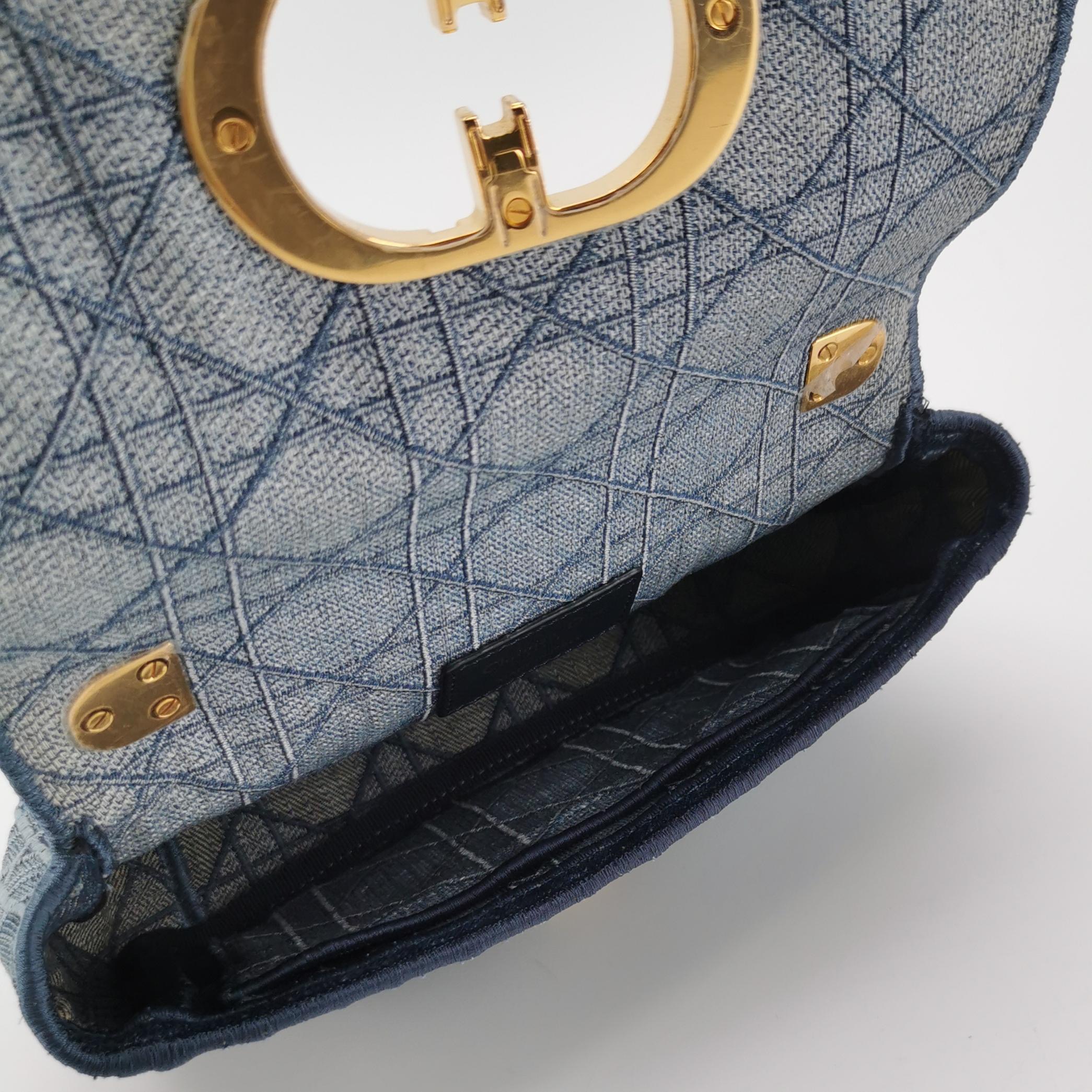 Dior Caro Bag Cannage Embroidered Denim Small — photo 7 of 23