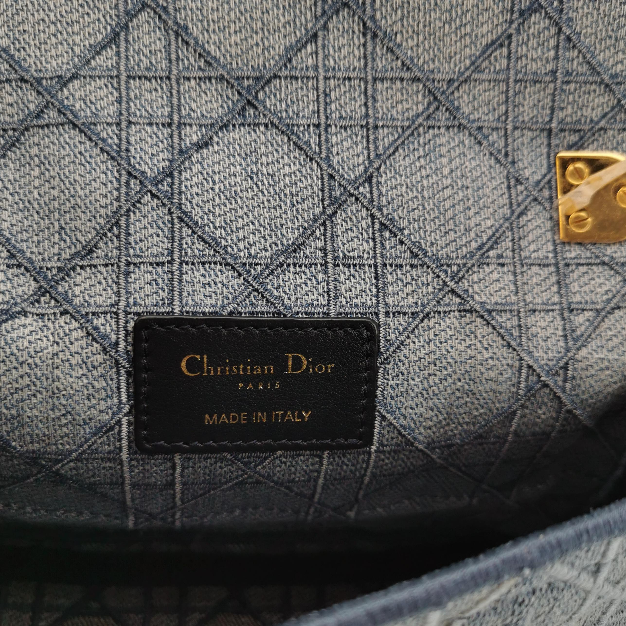 Dior Caro Bag Cannage Embroidered Denim Small — photo 8 of 23