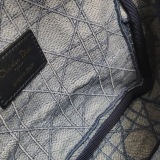 Dior Caro Bag Cannage Embroidered Denim Small — thumbnail 9