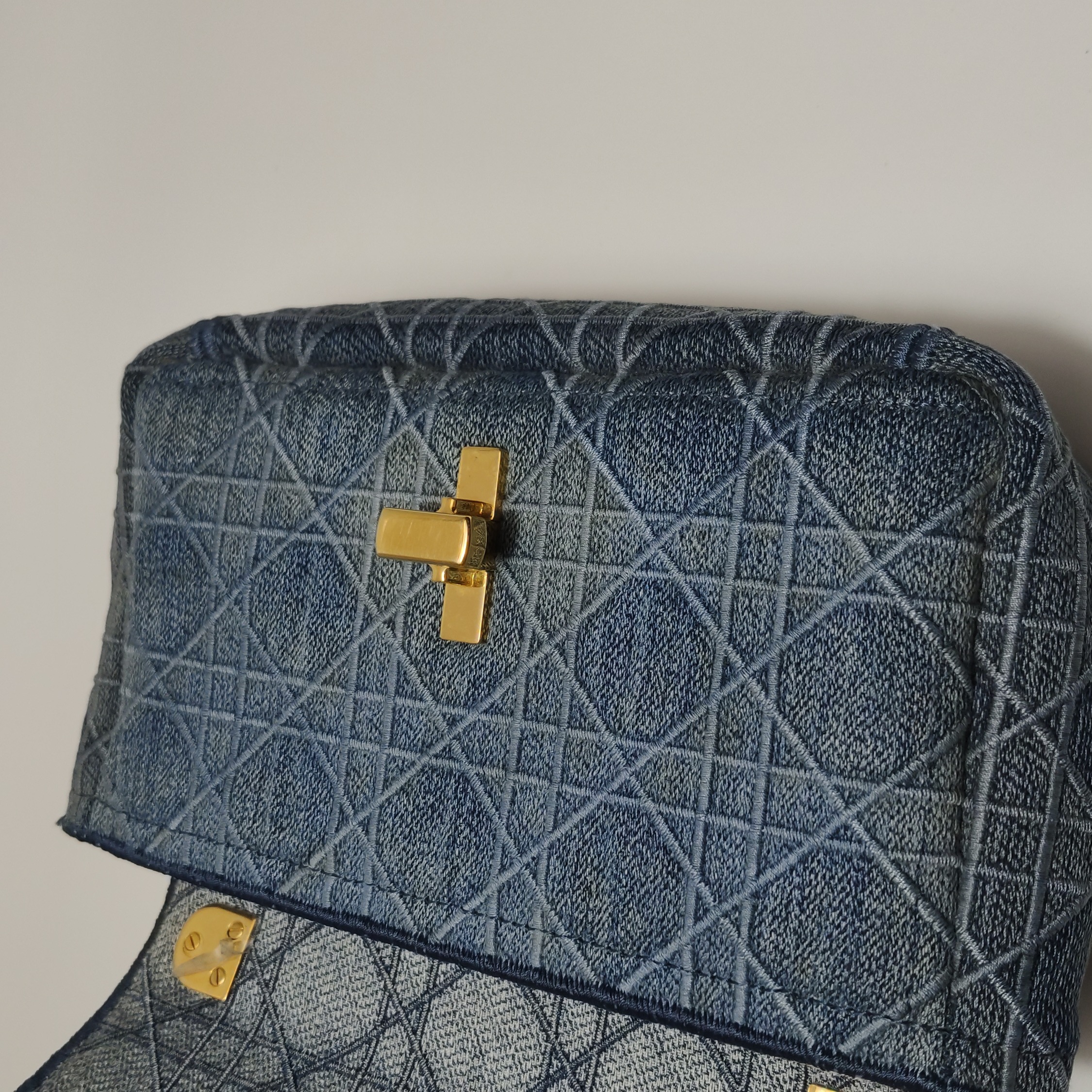 Dior Caro Bag Cannage Embroidered Denim Small — photo 14 of 23