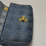 Dior Caro Bag Cannage Embroidered Denim Small — thumbnail 14