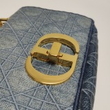 Dior Caro Bag Cannage Embroidered Denim Small — thumbnail 11