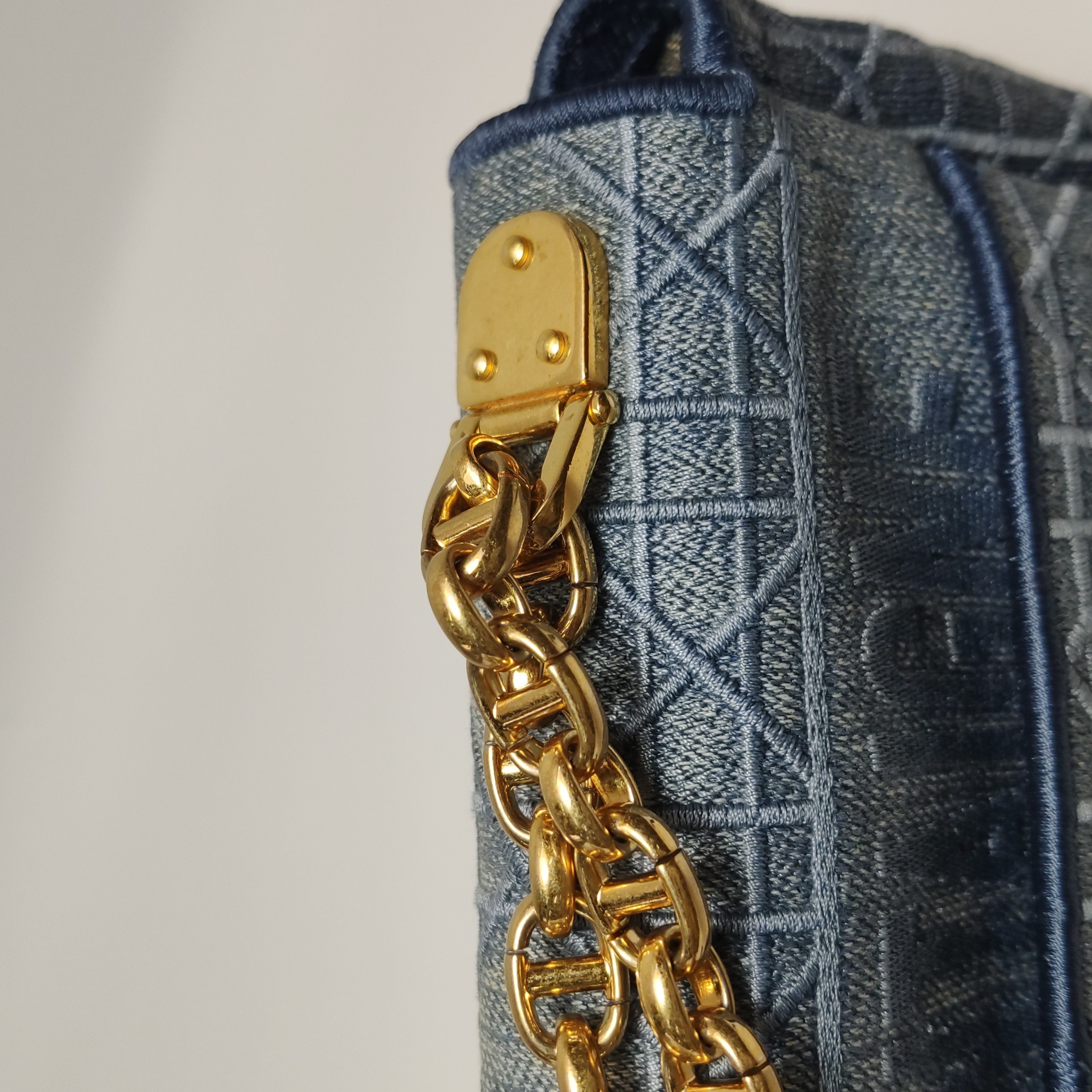 Dior Caro Bag Cannage Embroidered Denim Small — photo 12 of 23