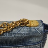 Dior Caro Bag Cannage Embroidered Denim Small — thumbnail 12