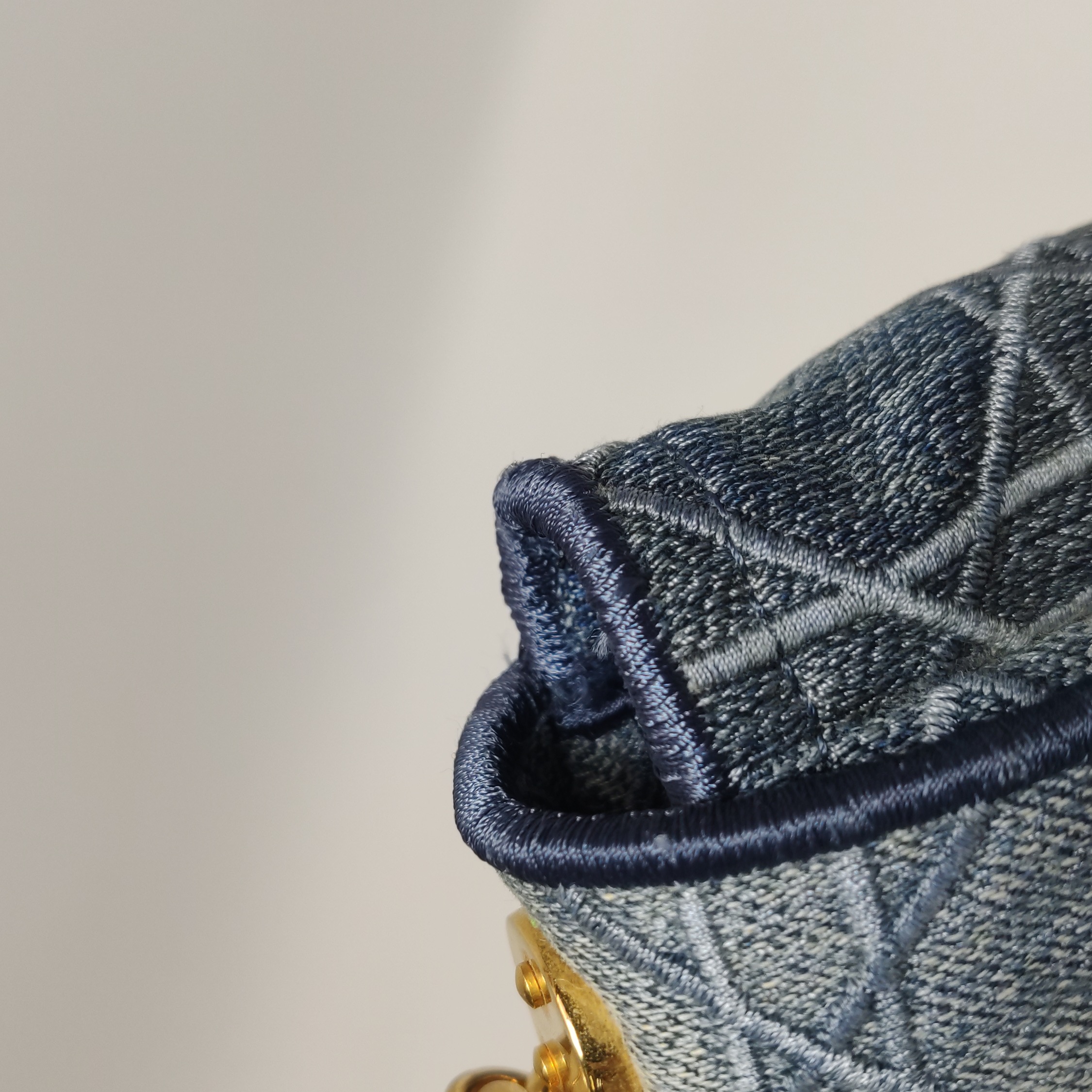 Dior Caro Bag Cannage Embroidered Denim Small — photo 16 of 23