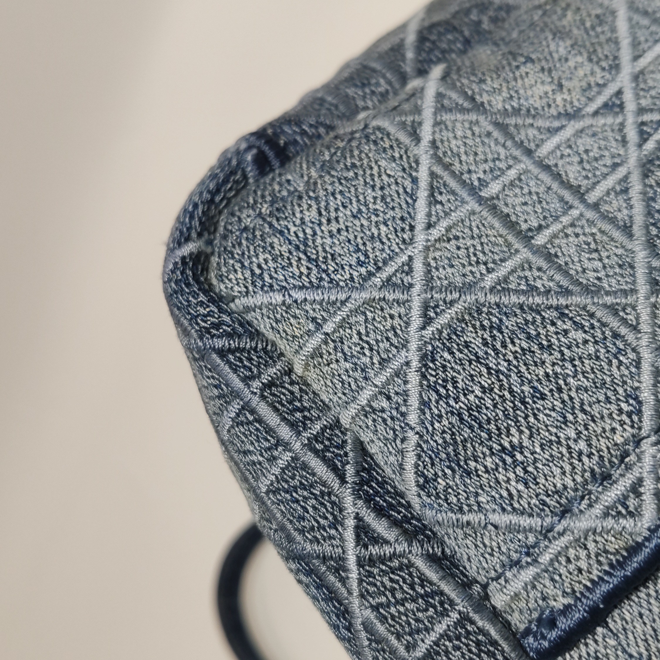 Dior Caro Bag Cannage Embroidered Denim Small — photo 19 of 23