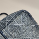 Dior Caro Bag Cannage Embroidered Denim Small — thumbnail 19