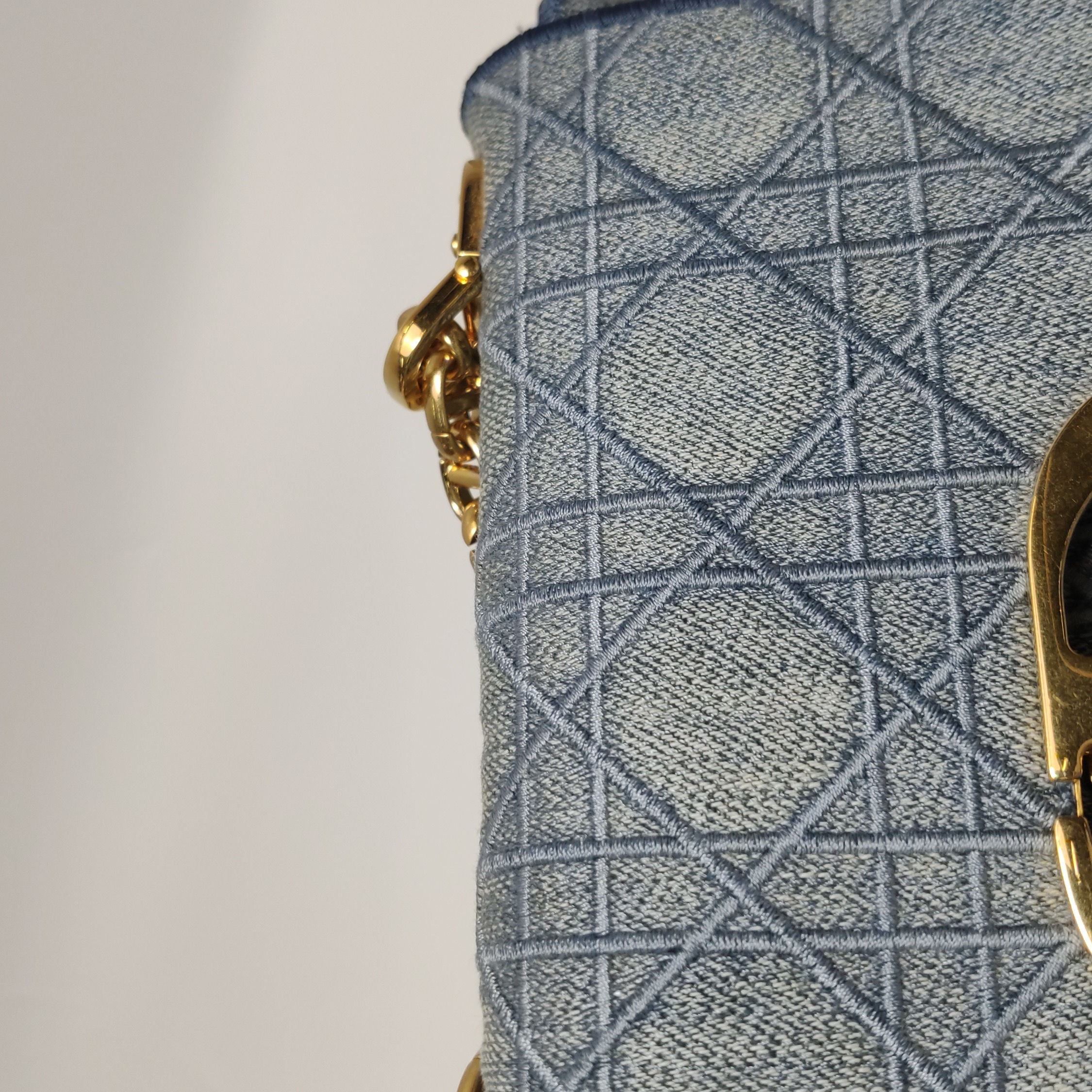 Dior Caro Bag Cannage Embroidered Denim Small — photo 18 of 23