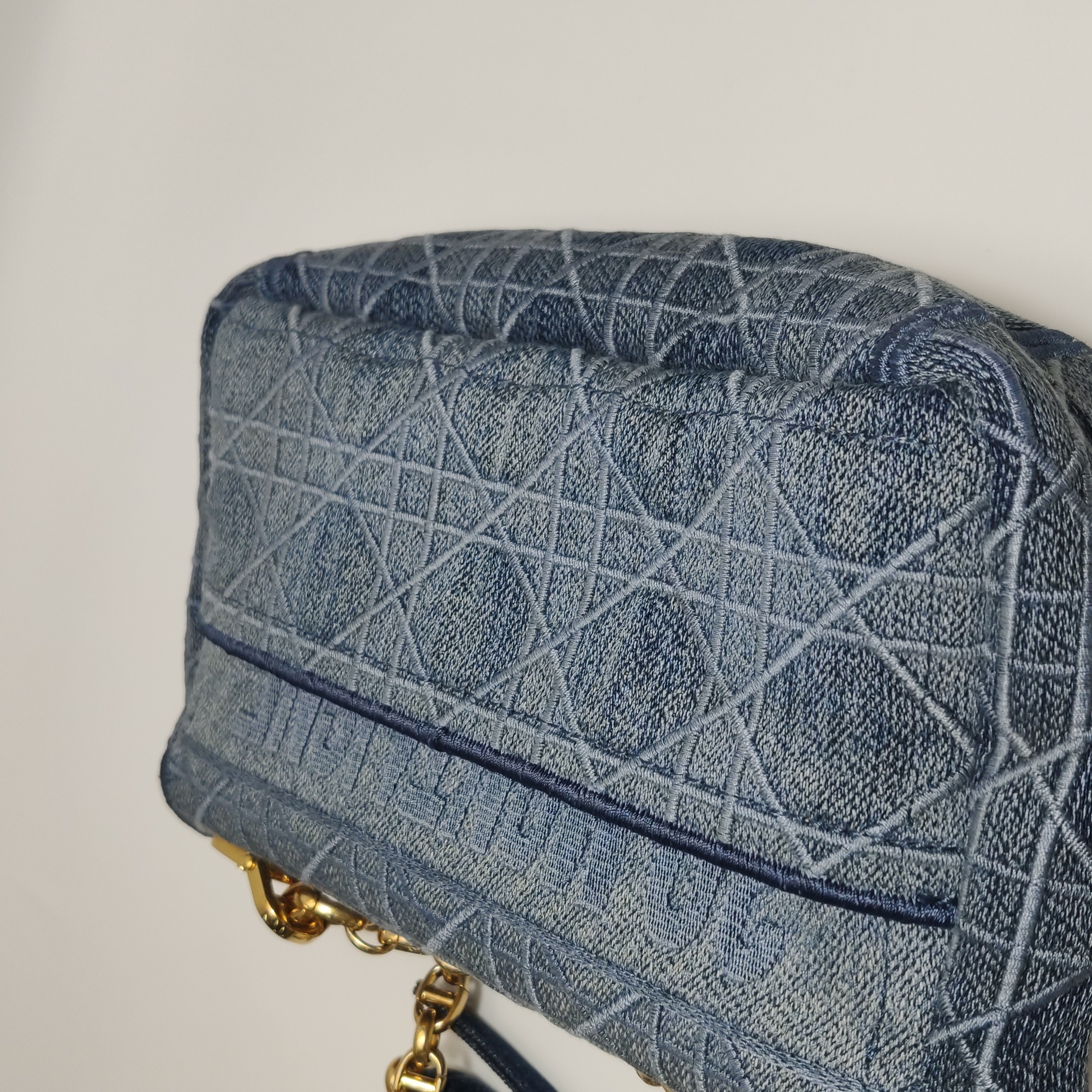 Dior Caro Bag Cannage Embroidered Denim Small — photo 15 of 23
