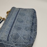Dior Caro Bag Cannage Embroidered Denim Small — thumbnail 15