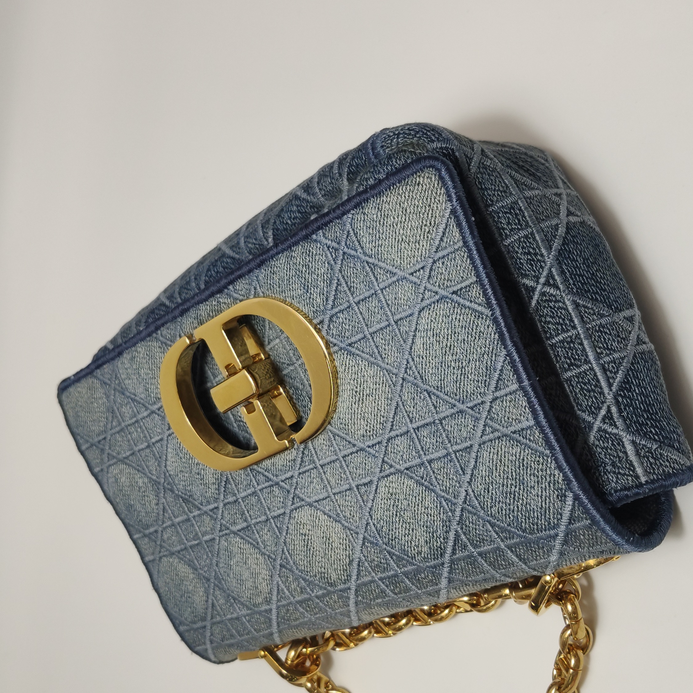 Dior Caro Bag Cannage Embroidered Denim Small — photo 23 of 23