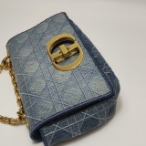 Dior Caro Bag Cannage Embroidered Denim Small — thumbnail 23