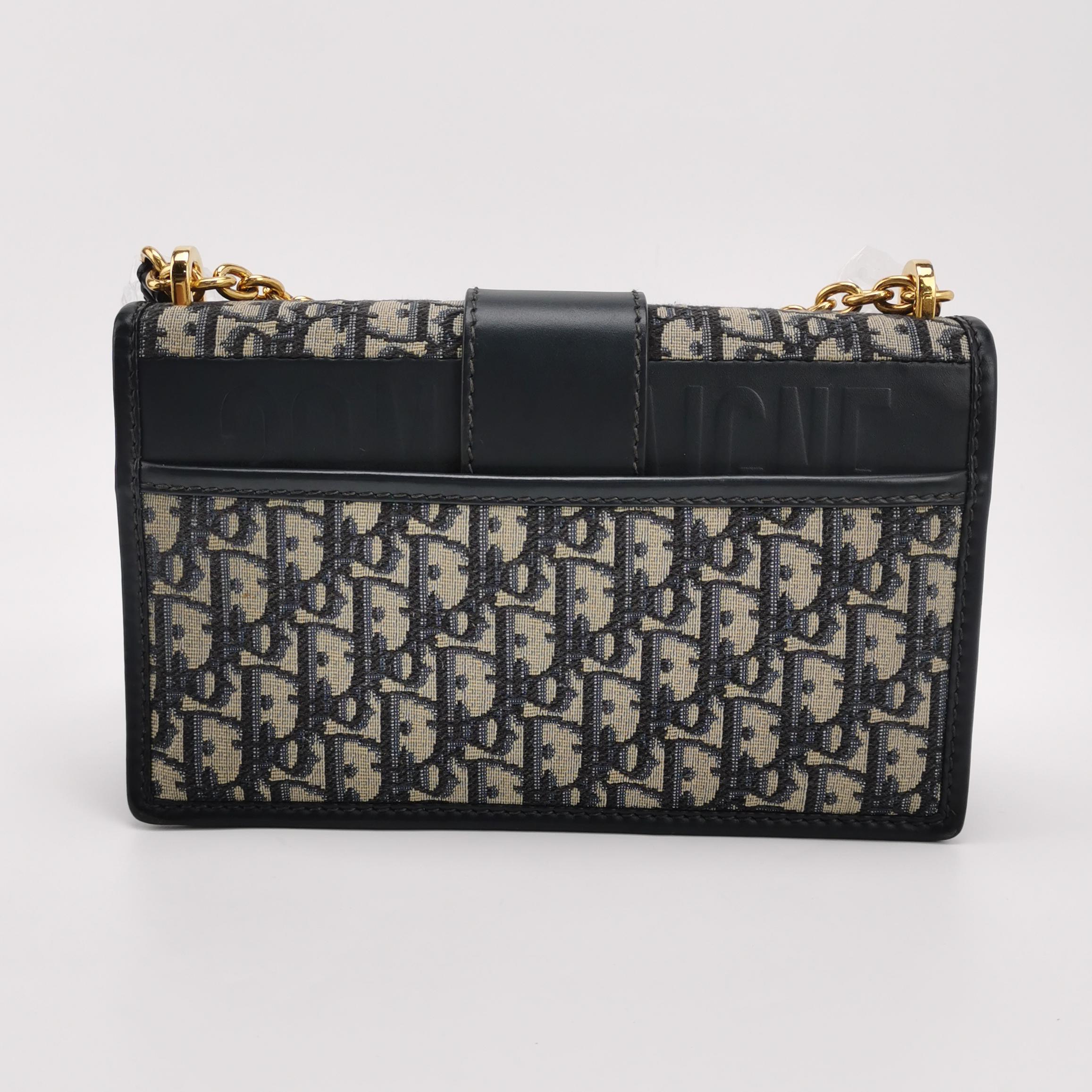 Christian Dior 30 Montaigne Chain Flap Bag Oblique Canvas — photo 5 of 24