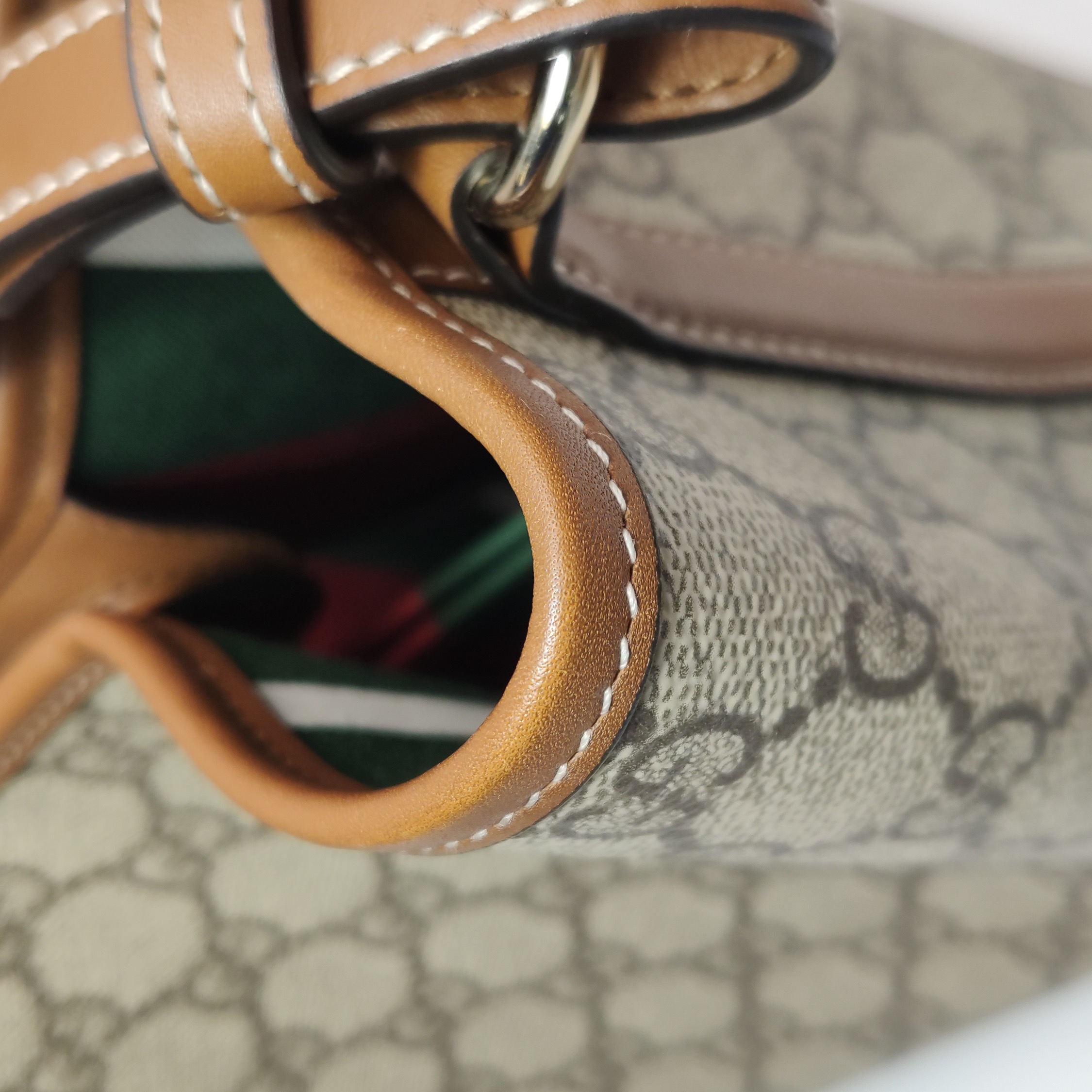 Gucci GG Emblem Bucket Bag GG Coated Canvas Small — photo 12 of 21
