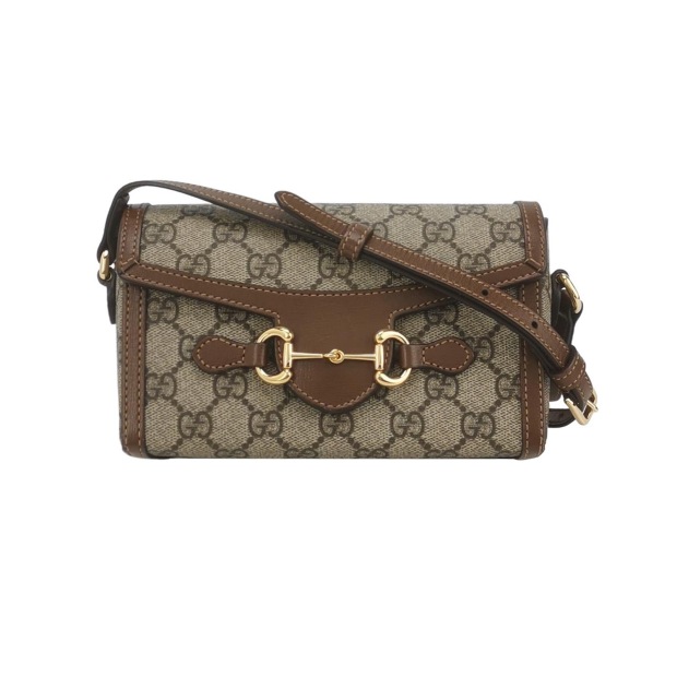 Gucci Horsebit 1955 Flap Crossbody Bag GG Coated Canvas Mini — pre-owned, Vierlot