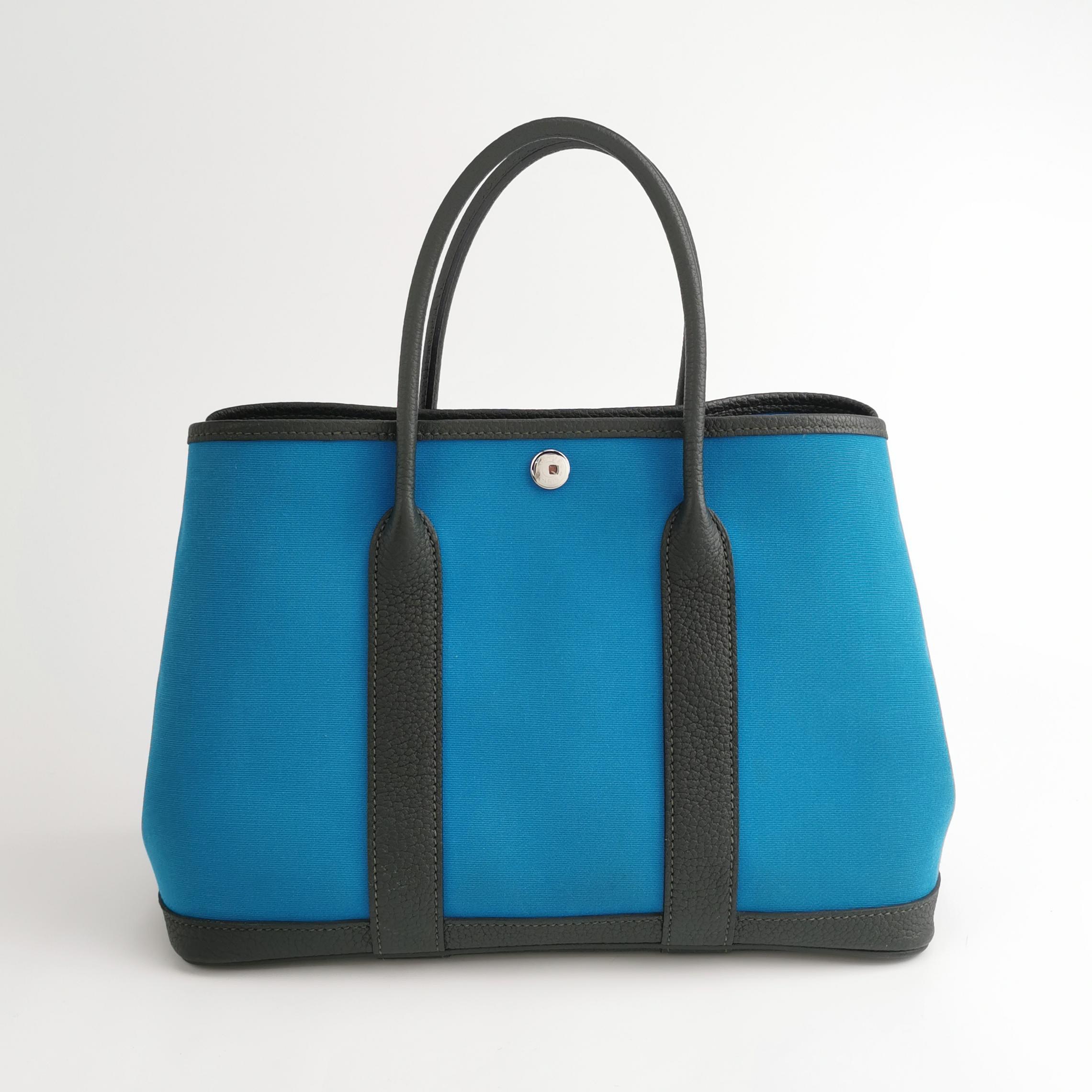 Hermes Garden Party Tote Toile and Leather 30 — photo 5 of 22