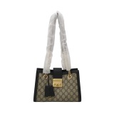Gucci Padlock Chain Tote GG Coated Canvas with Leather Small — thumbnail 1