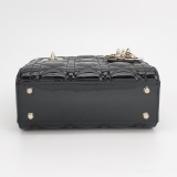 Christian Dior Lady Dior Chain Bag Cannage Quilt Patent Mini — thumbnail 6